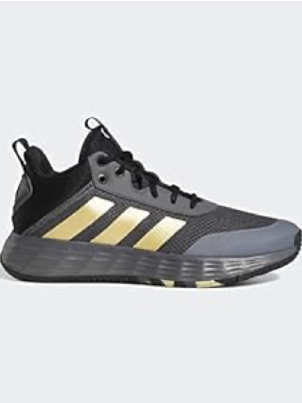 Adidas Own the Game 2.0 Basketball Shoe-Grey Five Matte Gold Core Black  Sz 6